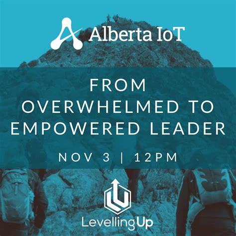 From Overwhelmed To Empowered Leader Alberta Iot Association