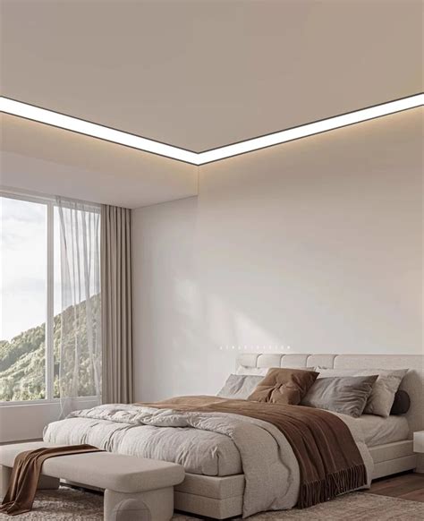 Oblique Beam Led Alumium Profile V Type Top Corner Ceiling Flush