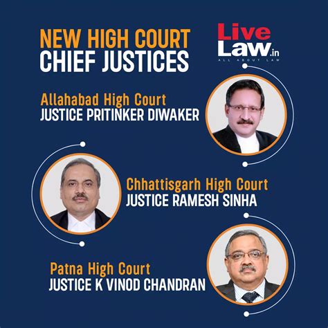 Breaking Centre Notifies Appointment Of New Chief Justices In