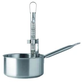 Thermomètre confiseur gaine en inox sans mercure 80C à 20