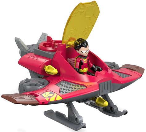 Fisher Price Teen Titans Go Imaginext Robin Jet 3 Figure Set Toywiz