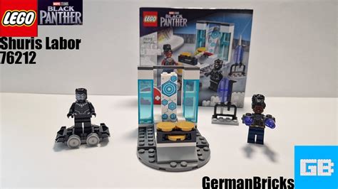 Nicht erkennbares Labor aber schöne Figuren Lego Black Panther Shuris