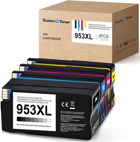 Swiss Toner Replacements For Hp 953xl 953 Xl Multipack Printer Cartridges For Officejet Pro 7720