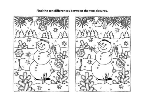 Christmas Spot The Difference Printable