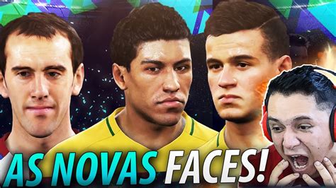 INCRÍVEL AS NOVAS FACES DOS JOGADORES PES 2018 VS FIFA 18