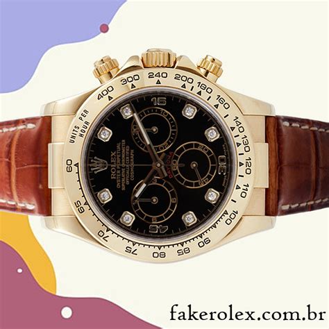 Rolex Daytona masculino 40mm 116518 Correia de couro Compre Réplicas