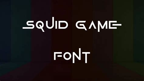 Squid Game Font Free Download