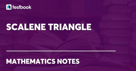 Scalene Triangle Concept Types Comparison Characteristics