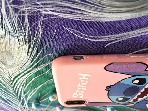 Stitch Pink Cartoon Cute Phone Case Iphone 12 Mini 7 8 6 Etsy