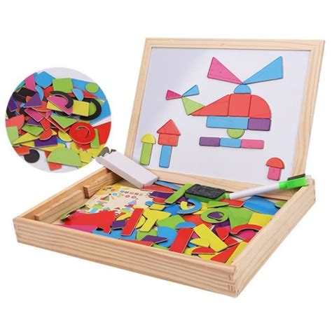 VoluPack Puzzles en Bois Magnétique Double Tableau Face Aimanté Jouet