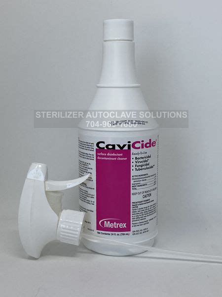 Metrex Cavicide Surface Disinfectant Cleaner 24oz Spray Bottle