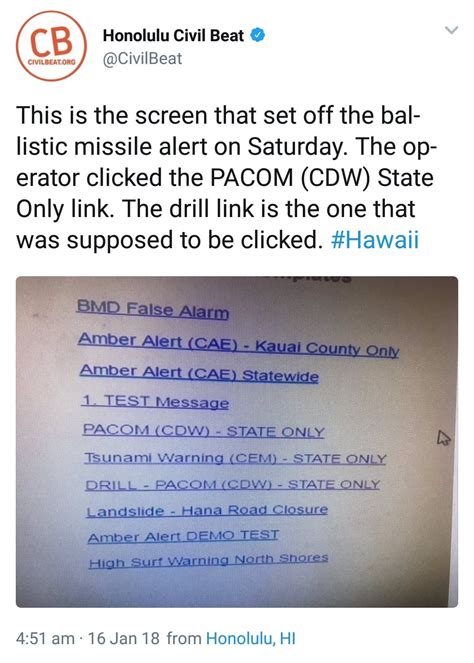 The User Interface That Commanded The Hawaii Ballistic Missile Alert In 2018 Wiki Link In