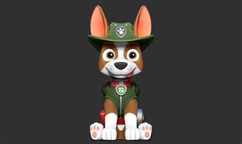 Tracker Paw Patrol Fanart 3D Model 3D Printable CGTrader