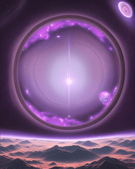 Space Scene Purple Galaxy · Creative Fabrica