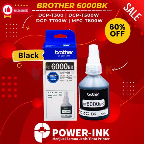 Jual Tinta Brother Bt Bk Premium Untuk Printer Series Dcp T Dcp