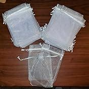 Amazon SumDirect 100Pcs 4x6 Inches Sheer Drawstring Organza