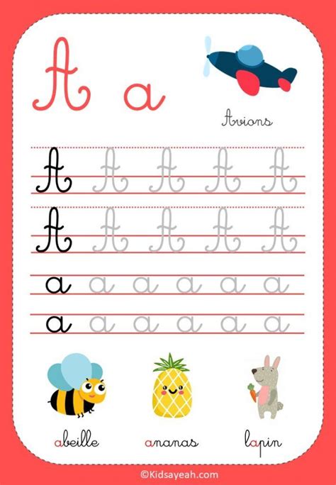 Apprendre la lettre A exercices éducatifs ludiques pour MS GS