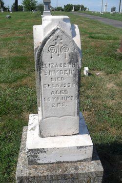 Elizabeth Snyder 1858 1938 Find A Grave Memorial