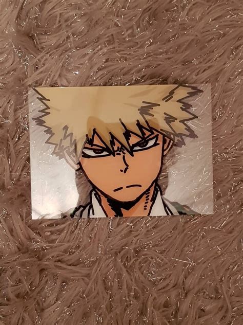 Bnha Bakugo Glass Painting Etsy