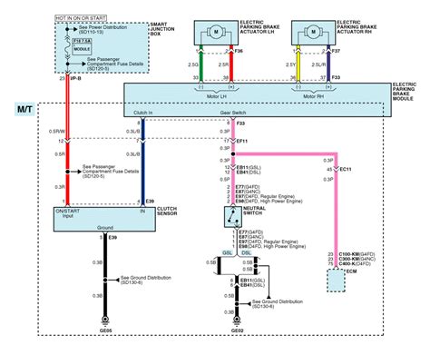 Kia Carens Electronic Parking Brake Epb Schematic Diagrams