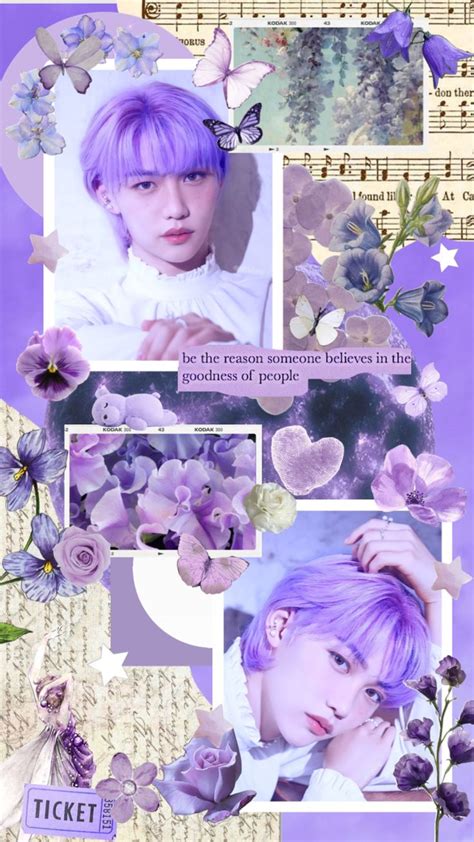 Purple Aesthetic Kpop Felix Wallpapers Wallpaper Cave