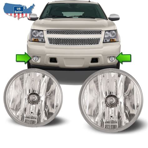 Winjet Clear Fog Light Fits Chevy Tahoe Avalanche Suburban