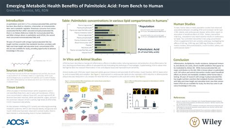 Emerging Metabolic Health Benefits of Palmitoleic Acid: From Bench to ...