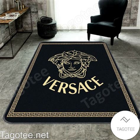 Versace Five Medusa Logo Luxury Rug Tagotee