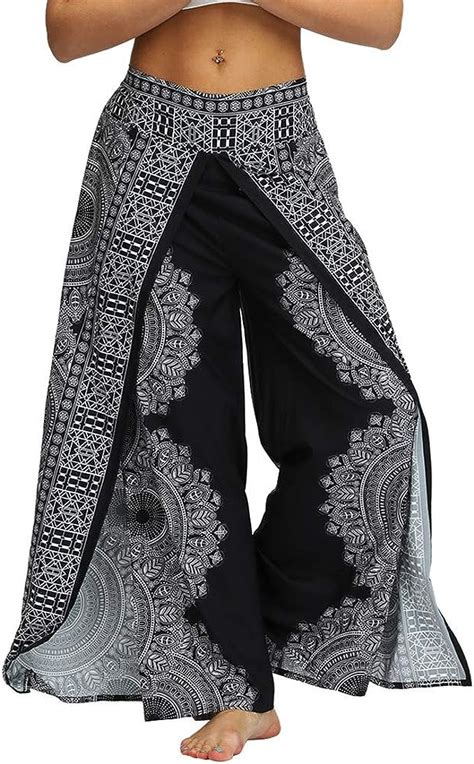 Carol 1 Dame Hippie Hose Pumphose Haremshose Boho Gemustert Gesmockte