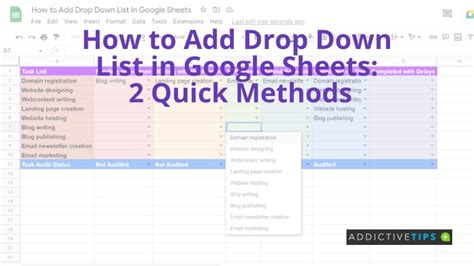 How To Insert A Drop Down List In Google Sheets Avefer