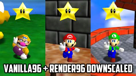 ⭐ Super Mario 64 Pc Port Vanilla96 Render96 Downscaled Youtube