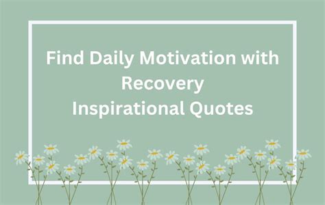 Find Daily Motivation with Recovery Inspirational Quotes - Colorado Moms