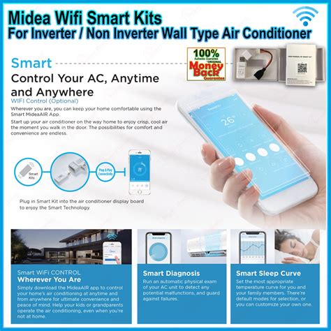 Midea WiFi Smart Kits For Wall Type Midea Air Conditioner EU-SK105 ...