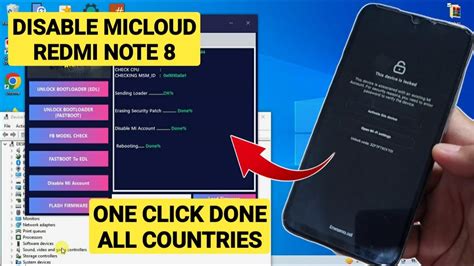 Cara Unlock Micloud Redmi Note 8 Disable Mi Account No Auth Tool Gratis