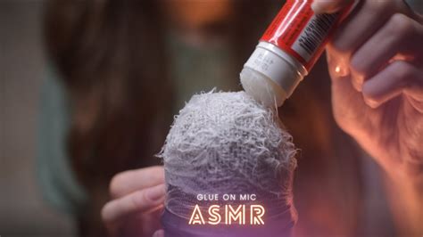 Asmr Tingly Glue Stick On Mic Sounds No Talking Satisfying Plastic