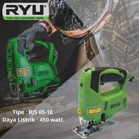 Ryu Jig Saw RJS 65 1E Mesin Gergaji Potong Triplek Kayu Mesin