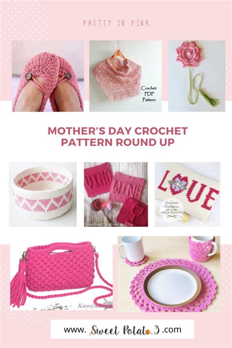 Mother S Day Pretty In Pink Crochet Pattern Round Up Sweet Potato 3