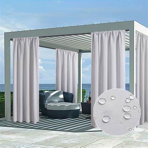 Rideau Pour Pergola Ext Rieur Imperm Able Trahoo Panneaux