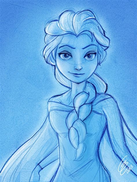 Frozen - Elsa Sketch by Gian16 on DeviantArt