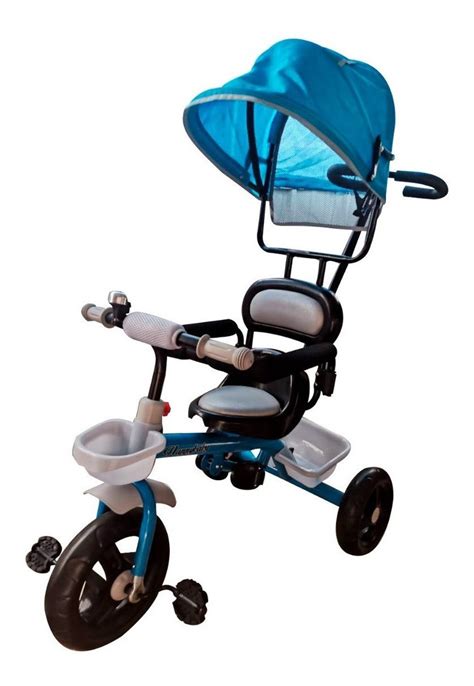 Triciclo Infantil Empurrador Passeio Motoca Cobertura Sol Frete grátis