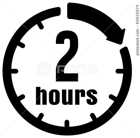 Time Timer Vector Icon Illustration Hours Stock Illustration