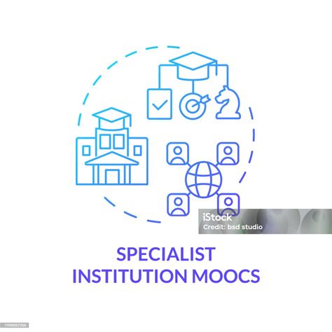 2d Linear Icon Specialist Institution Moocs Concept Stock Illustration Download Image Now Istock