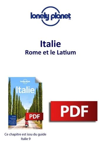 Guide De Voyage Italie Rome Et Le Latium Lonely Planet Ebooks