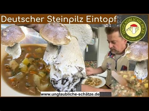 Deutscher Steinpilz Eintopf kräftig lecker Steinpilz Suppe zum