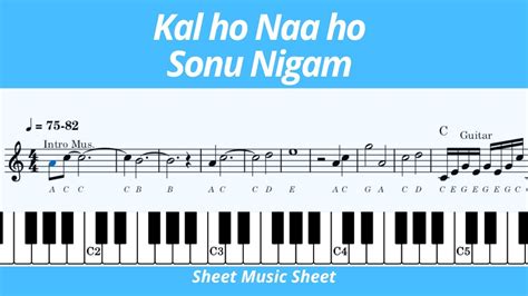 Kal Ho Na Ho Notas De Piano