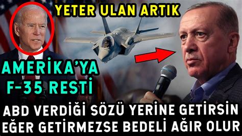 Amerika S Z N Tutmad Erdo An Rest Ekti Yeter Ulan Artik Bedel N