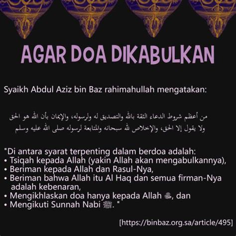 Agar Doa Dikabulkan