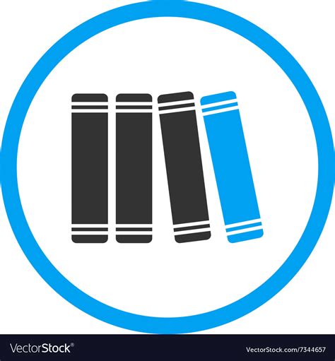 Library Flat Icon Royalty Free Vector Image Vectorstock