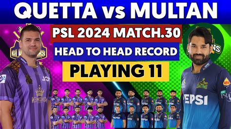 Multan Sultan Vs Quetta Gladiators Playing Psl Match Qtg Vs