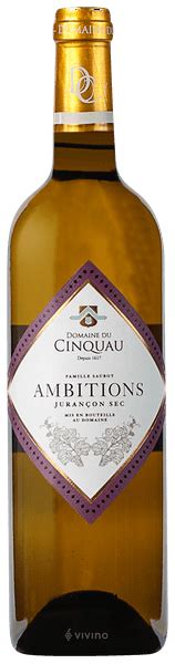 Domaine Du Cinquau Ambitions Juran On Sec Vivino Us